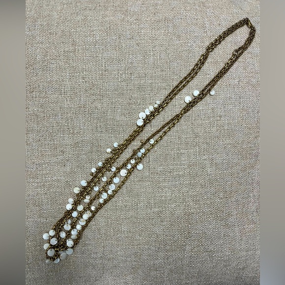 Double strand 36” beaded disc necklace - Picture 5 of 5